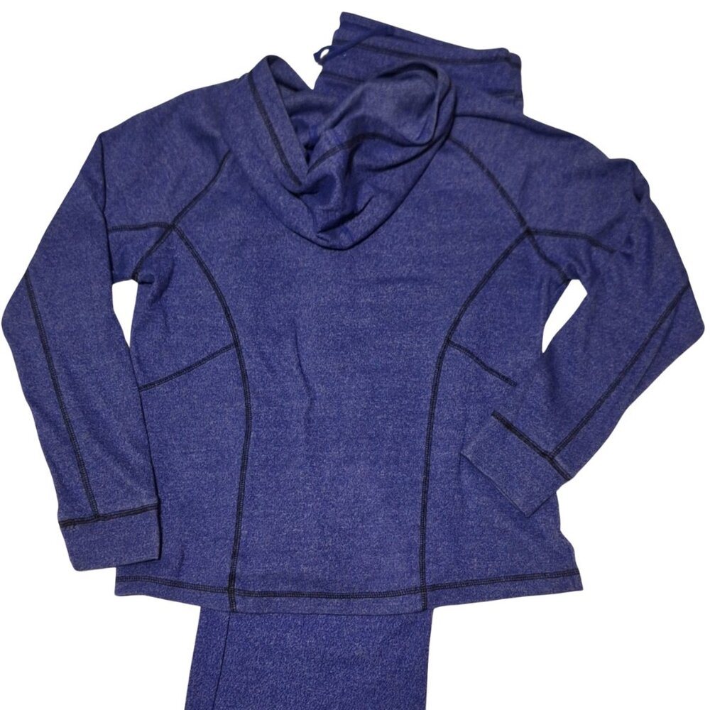 Avia Womens HoodieTracksuit Large Wide Flare Leg Purple Violet‎ Retro Y2K 00s - Picture 8 of 9